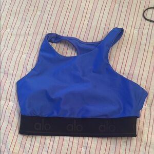 ALO Yoga Vibrant Blue Sports Bra